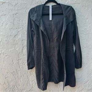 LULULEMON City Stroll Jacket Women 2 Soft Hooded Cinch Waist‎
